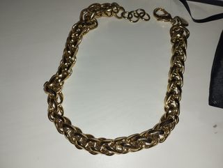 Collar dorado Massimo Dutti