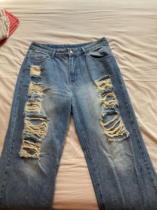 Jeans strappati blu