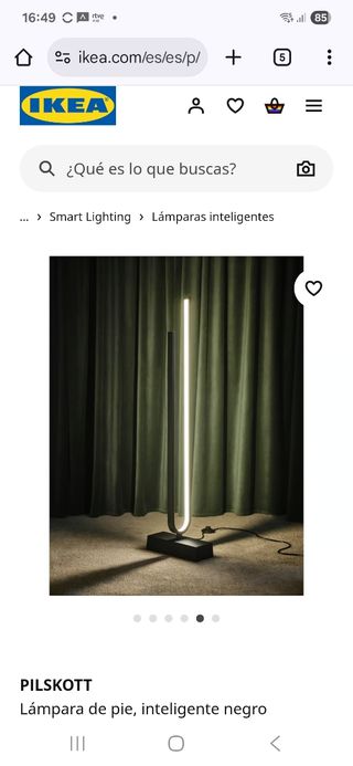 PILSKOTT - Lámpara de pie inteligente