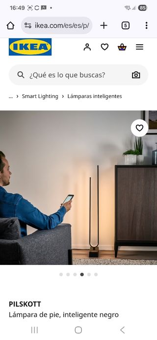 PILSKOTT - Lámpara de pie inteligente