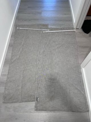 Tende lino grigio - 147x48 cm