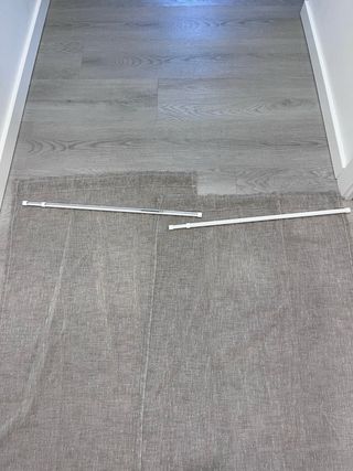 Tende lino grigio - 147x48 cm