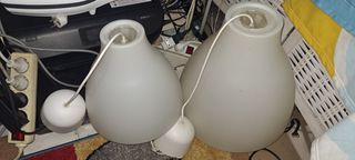 2 Lámparas Ikea Melodi - Blancas
