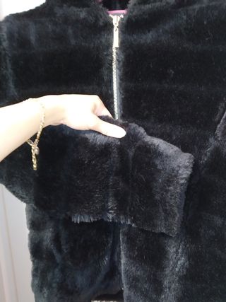 Pelliccia Cappotto Nero Coste Dolls Kill Nuovo