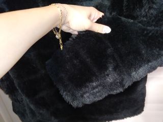 Pelliccia Cappotto Nero Coste Dolls Kill Nuovo