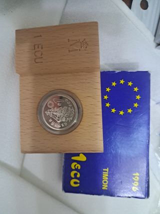 6 monedas de Un Ecu plata  
