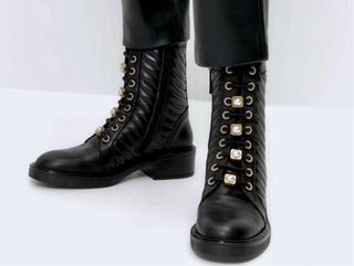 Botas Uterqüe negras | Piel