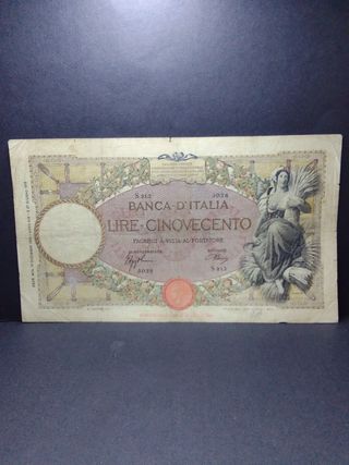  500 Lire Mietitrice del 1940 al Naturale 100x100