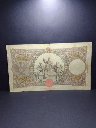  500 Lire Mietitrice del 1940 al Naturale 100x100