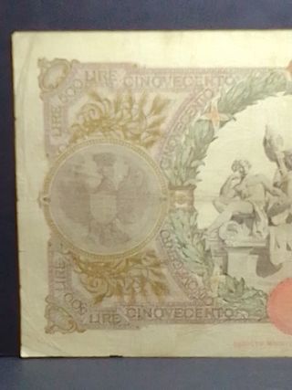  500 Lire Mietitrice del 1940 al Naturale 100x100