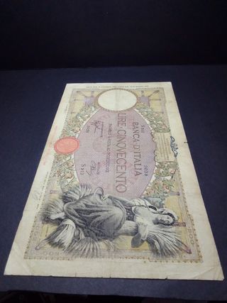  500 Lire Mietitrice del 1940 al Naturale 100x100