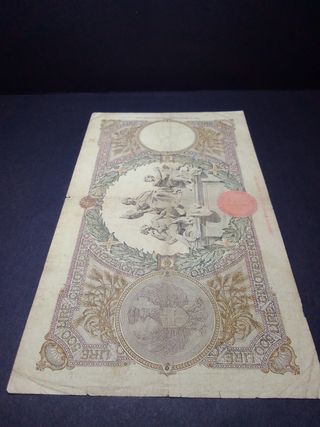  500 Lire Mietitrice del 1940 al Naturale 100x100