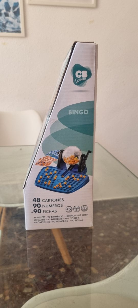 Bingo CB Games: 48 cartones, 90 números, 90 fichas