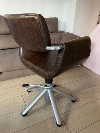Silla Peluquería Pietranera marrón