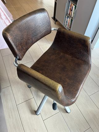 Silla Peluquería Pietranera marrón