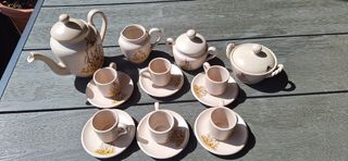 Teiera in ceramica beige - vintage