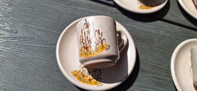 Teiera in ceramica beige - vintage