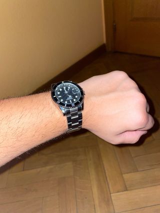 Reloj Ik Colouring - Negro y Plata