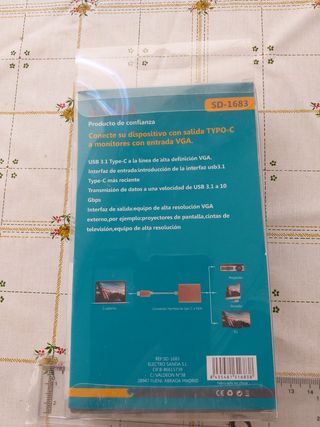 Adaptador SANDA USB-C a VGA