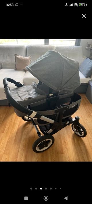 Bugaboo Donkey 2 Gemelar Gris