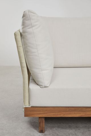 Sillón Dailin: Beige, madera