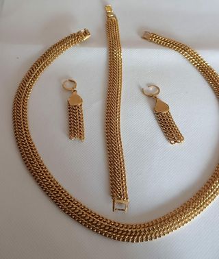 Juego Joyas Dorado - Acero Inoxidable