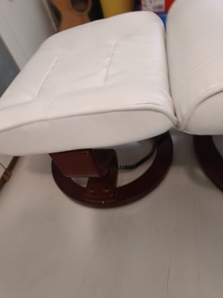 Sillón Relax blanco - Piel Sintética