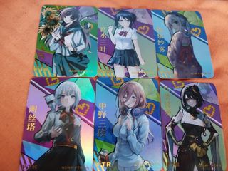 6 cartas holográficas anime