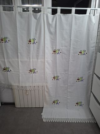 Cortinas blancas cocina - algodón
