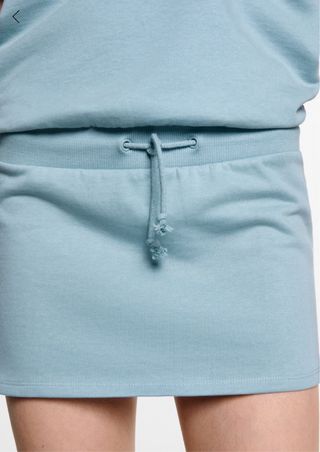 Vestido Mango azul - cintura elástica