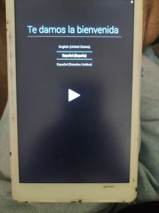 Tablet 8" Blanca - Pantalla táctil con fallas