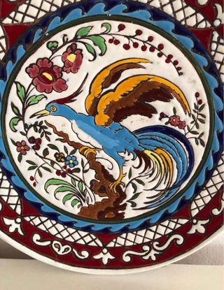Plato decorativo cerámica 25 cm