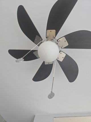 Ventilador/luz techo 5 aspas