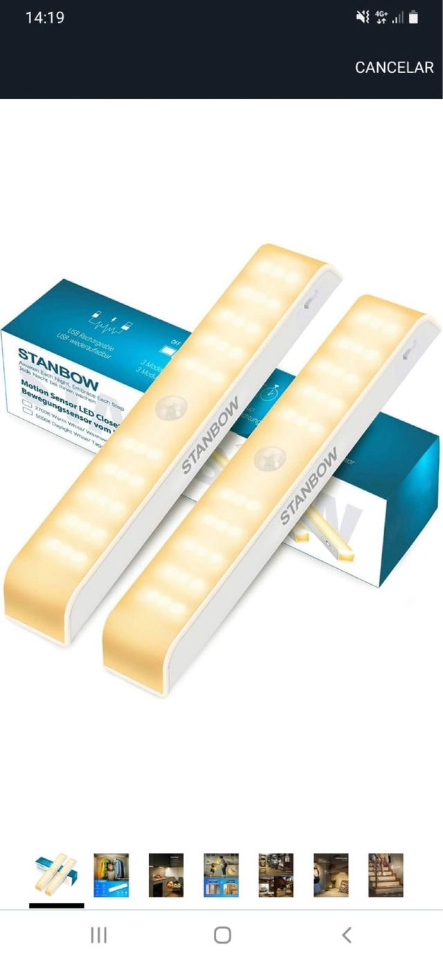 2 Luces LED Stanbow con sensor