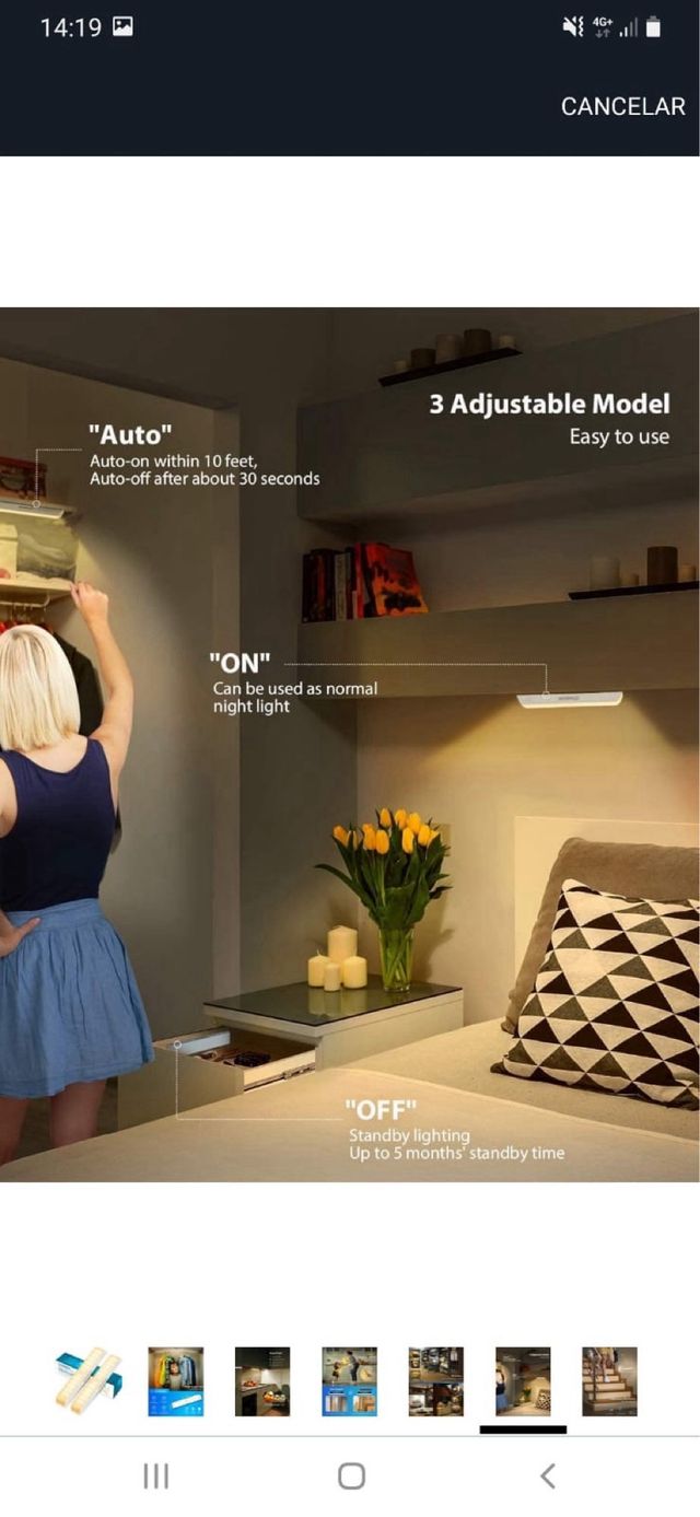 2 Luces LED Stanbow con sensor