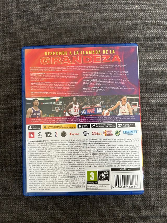 NBA 2K23 PS5 - Juego Deportivo