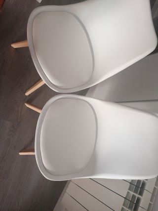 4 Sillas Comedor Blancas
