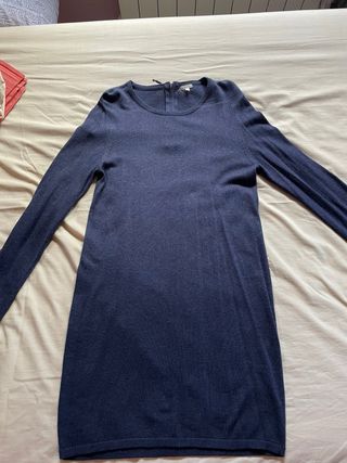 Vestito lana blu