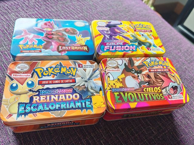 4 Latas Metálicas Pokémon