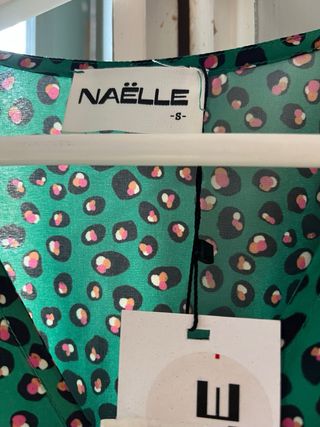 Vestido Naëlle verde estampado - Talla S