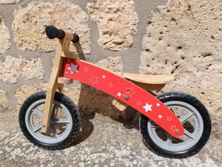 Bicicleta madera niños sin pedales