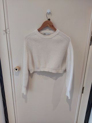 Jersey corto Zara beige