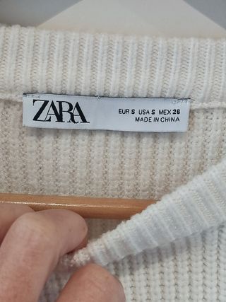 Jersey corto Zara beige