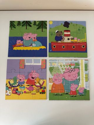 4 Puzzles Peppa Pig Progresivos
