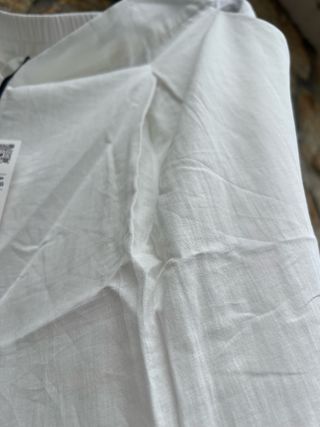 Pantalones Zara algodón blanco