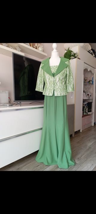 Traje de madrina boda - verde