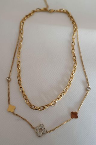 Collar dorado acero inoxidable