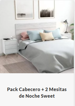 Cabecero + 2 Mesitas Noche Sweet