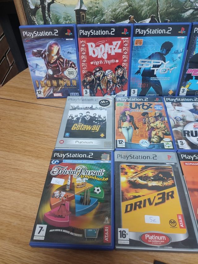 Lote 10 juegos PlayStation 2+ memory card