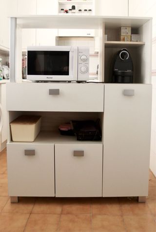 Mueble desayunador blanco